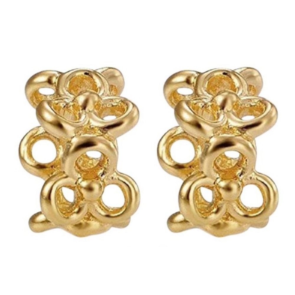 2 Pandora 14k Gold Flower Spacers
